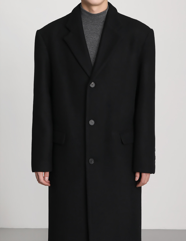 NR Chesterfield long coat_black