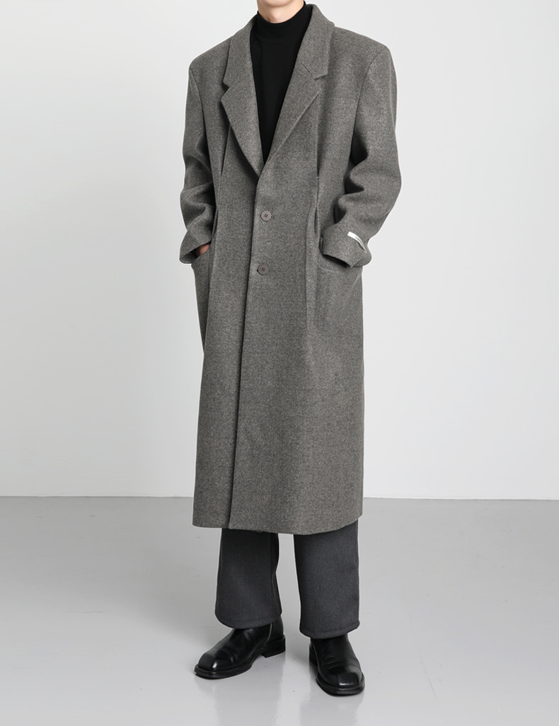 maxi long tuck single coat