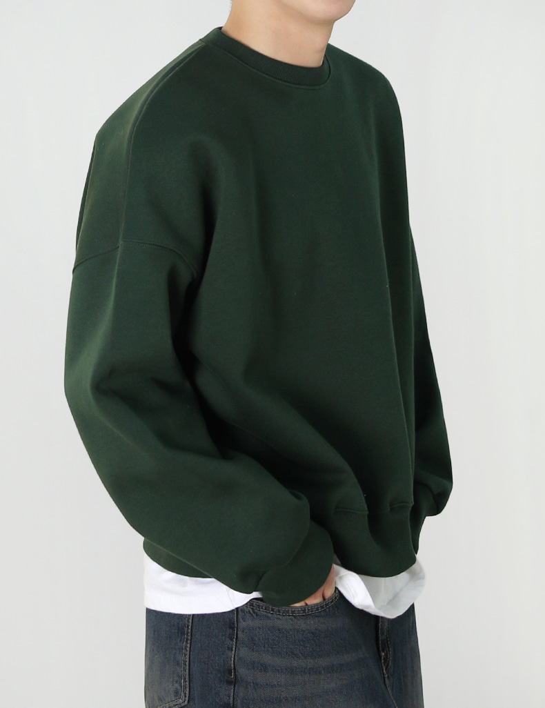 Basic cotton overfit sweatshirt